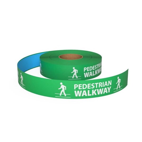 Ergomat Durastripe In-Line Printing 4in x 50ft Green - PEDESTRIAN WALKWAY DSIL450-G-PEDESTRIANWALKWAY - main